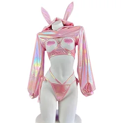 Anime Laser Bunny Girl Cosplay Japanese Idol Group Machine Rabbit Uniform Outfits Costume Role Play Underwear Lingerie Halloween