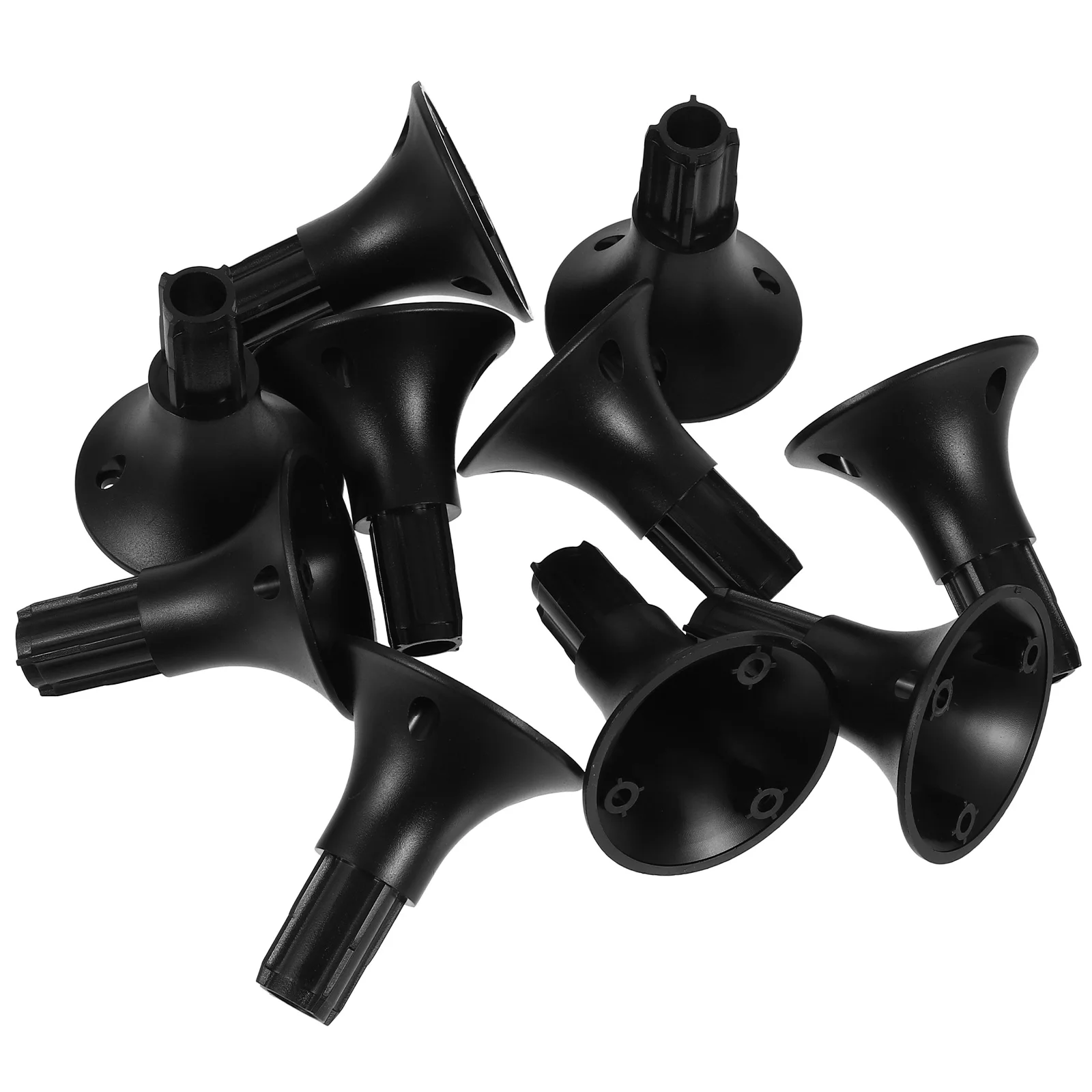 

10pcs Solar Light Base Compact Round Base For Post Sturdy Abs Ground Mount For Outdoor Garden Pathway Lighting Fixture Stake