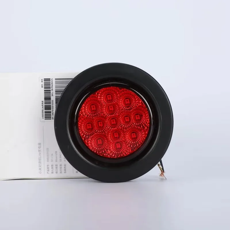 

Uiz For For Trailer Lorry RV Van Tractor Car 2.5" Round Truck Side Lights Flush Mount Led Tail Rear Light with Pigtails Clearanc