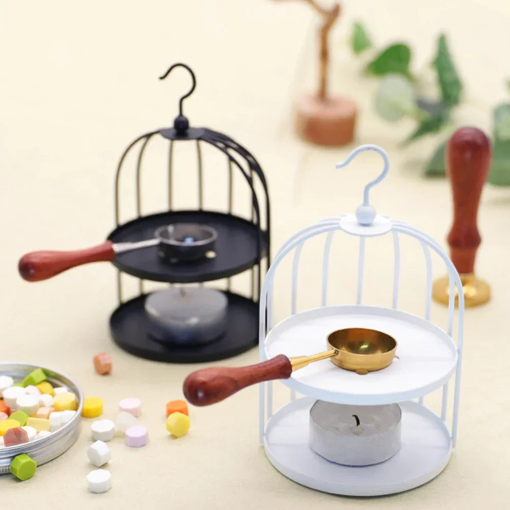 2025 Hot Creative Birdcage Style Craftsmanship Candle Holder Wax Oil Burner Diffuser Aromatherapy Tray Furnace Candle Holder Hom
