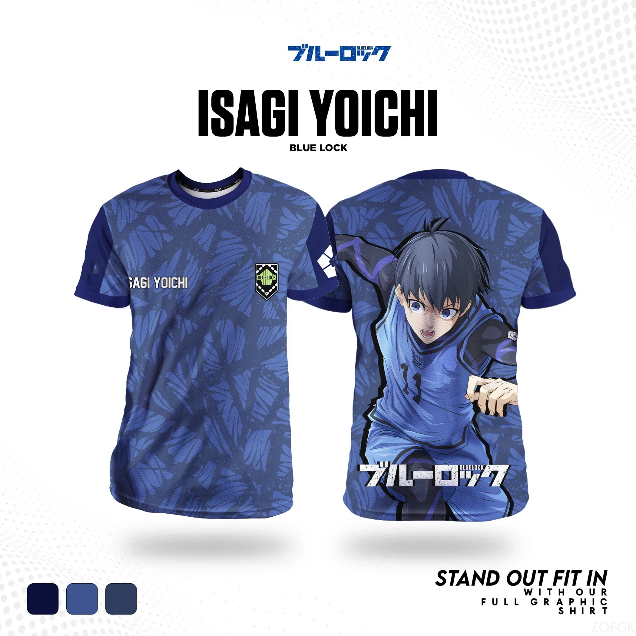 

Anime Blue Lock 3D Printed Children's Football Jerseys, Short-sleeved T-shirts for Men and Women, Casual Football Sports Tops
