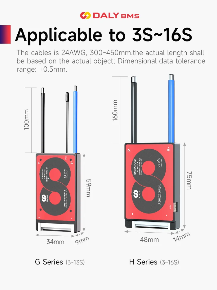 DALY бмс 3s 12v 4S 7S 8S 24V 10S 36V 13S 48V 20A 60A power bank bms Balance Low High Temperature Cut Off Protection Daly BMS