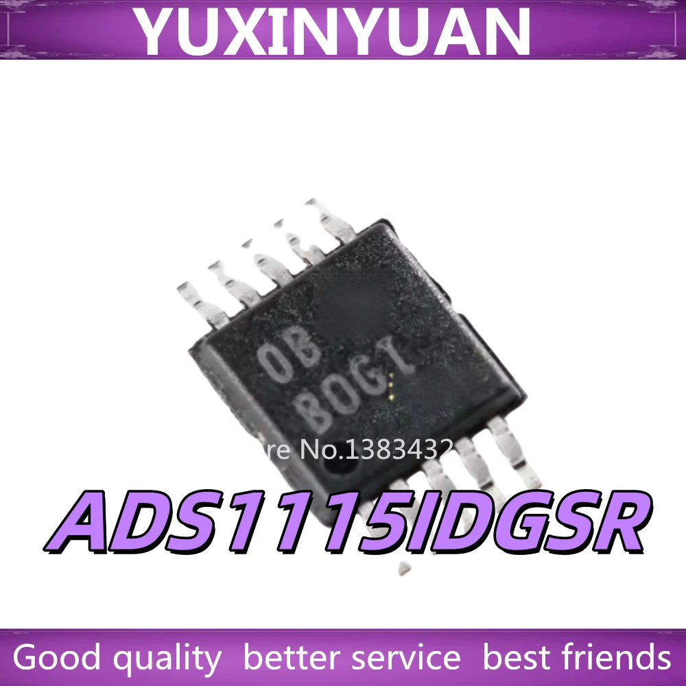 （5/PCSs） New Original ADS1115IDGSR ADS1115IDGS BOGI VSSOP10 Digital-to-analog converter chip In Stock