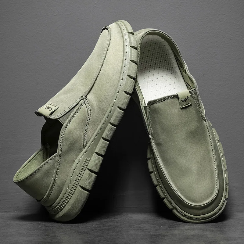 Men Flat Loafers 2023 New Fashion Canvas Casual Shoes Moccasins Breathable Sneakers Comfort Flats Plus Size  Zapatillas Hombre