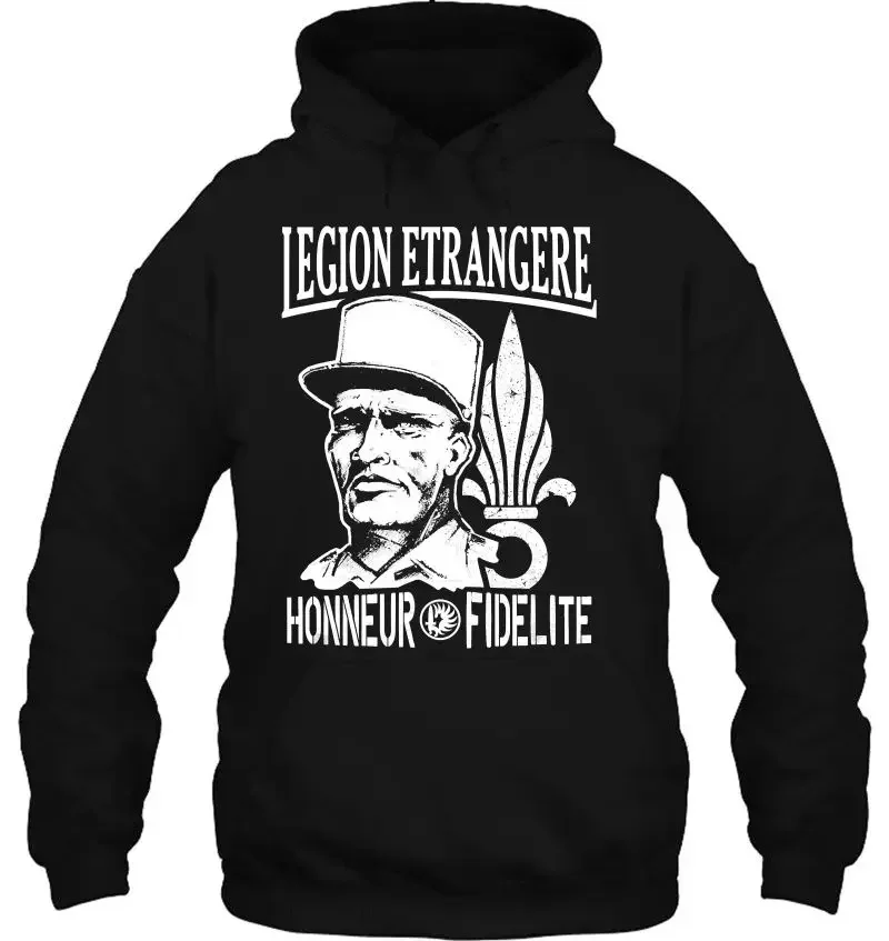 French Legion Etrangere Honneur Fidelite Men Hoodie Full Casual Cotton  Autumn and Winter Men Clothing