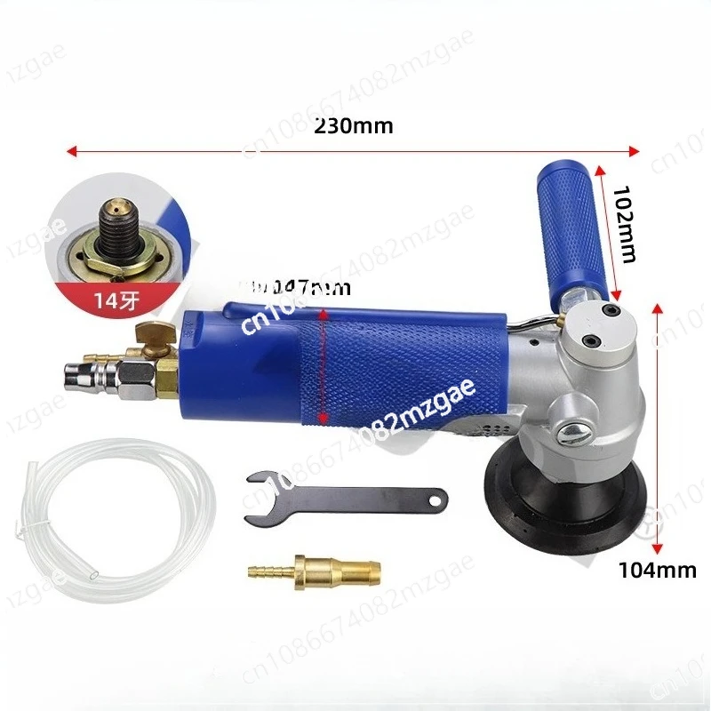 SM100 water injection pneumatic 3 inch 4 inch marble jade polishing marble water mill