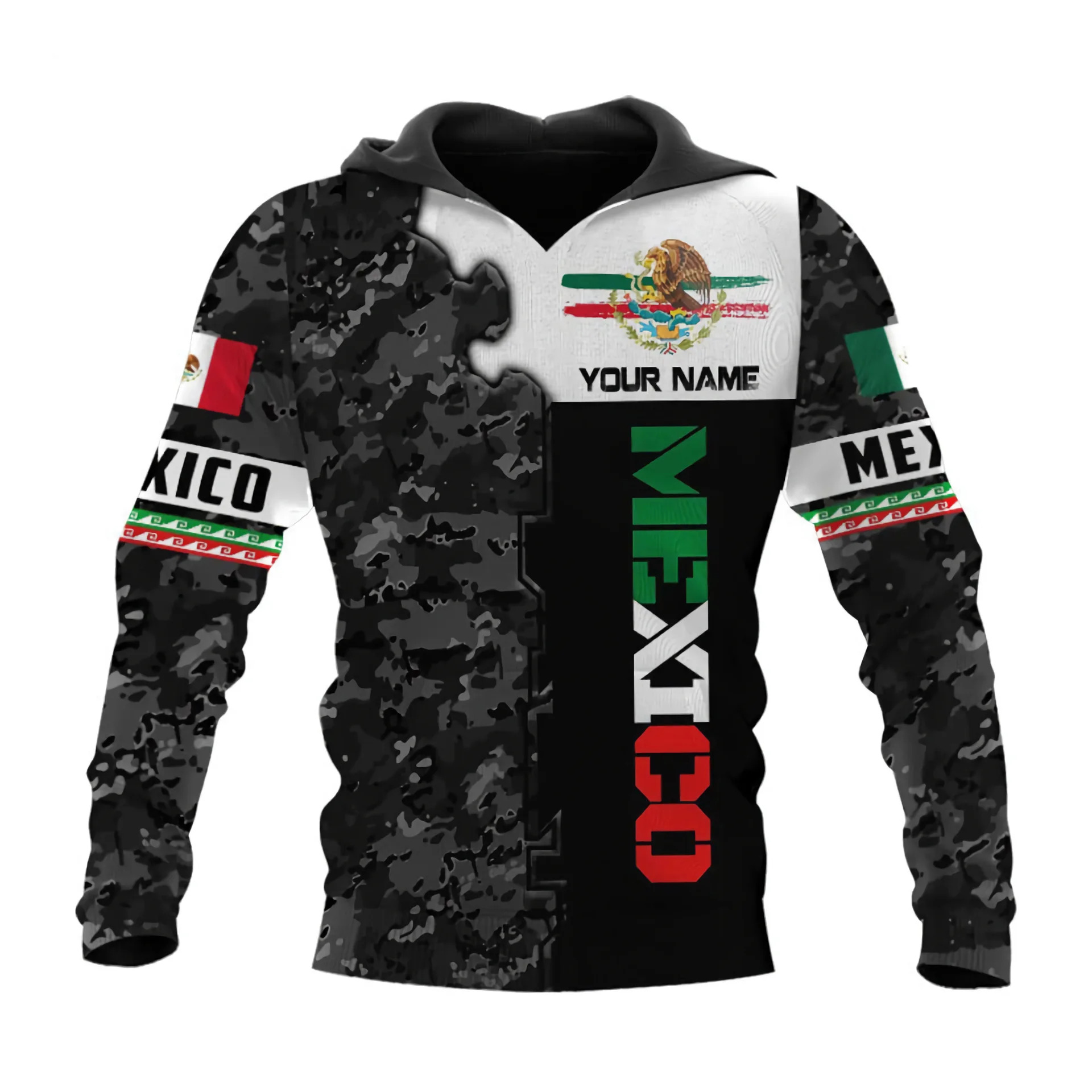 New Mexico Hoodies Personality Tracksuit Mexican Flag All Over 3d Print For Men And Women Plus Size