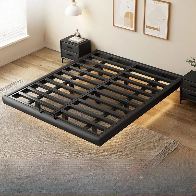 

Suspended bed Modern simple wrought iron bed, master bedroom double