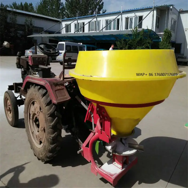 

Factory Price Farm Machinery 800kg 1500kg Double Disc Stainless Steel Farm Fertilizer Sand and Salt Spreader Attachment