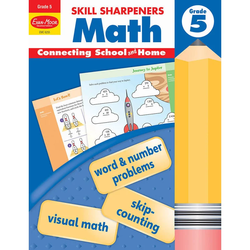 

Точилки для навыков Math Grade 5, 2021, пересмотренное издание EvanMoor EvanMoor, 9781629389905 Книга