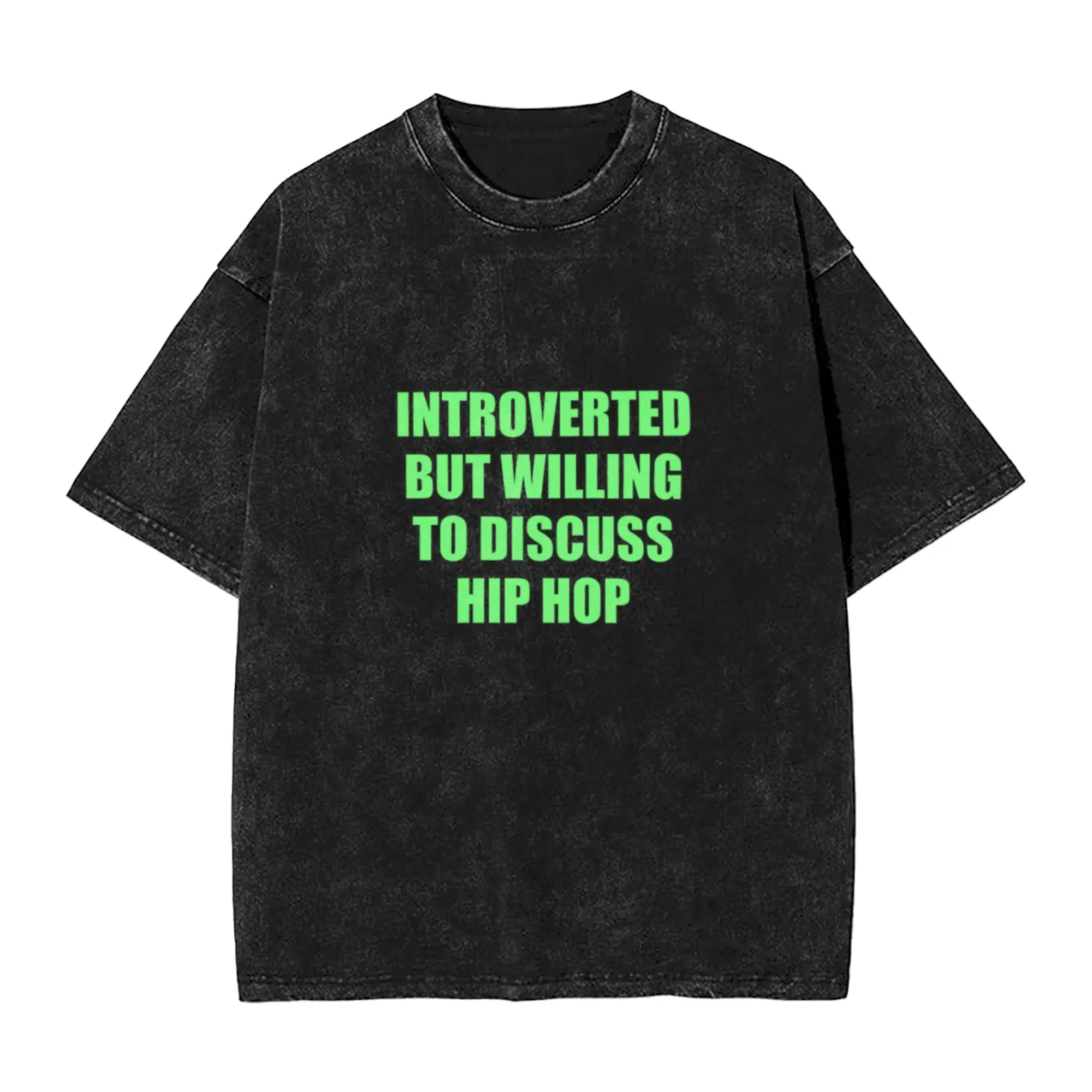 Introverted But Willing To Discuss Hip Hop Classic Chic A Vintage Oversized Cotton Unisex T-Shirts