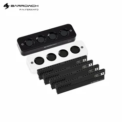 Barrowch 4PCS DDR5 RAM Radiator Fan Air Cooled Heat Radiation For PC Computer DDR5 DDR4 Memory Cooling