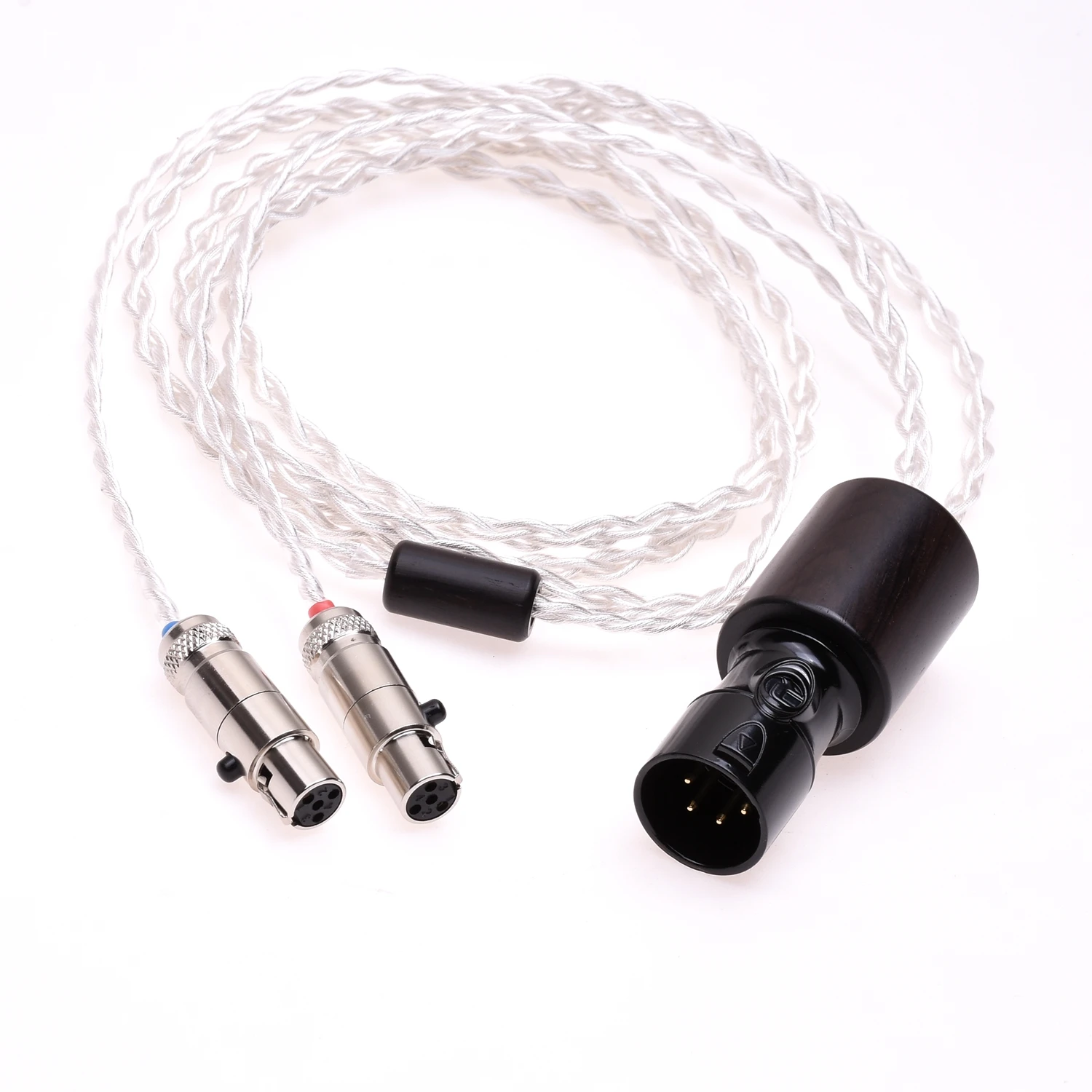 4 Cores 6N OCC Silver Plated Headphones Upgrade Cable for Audeze LCD-2 LCD-3 LCD-4 LCD-X LCD-XC ZMF Eikon Auteur