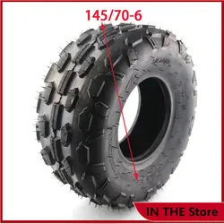 Size 145/70-6 tubeless tyre 6 Inch ATV Vacuum Tire four wheel vehcile Fit for 50cc 70cc 110cc Small ATV Front Or Rear Wheels