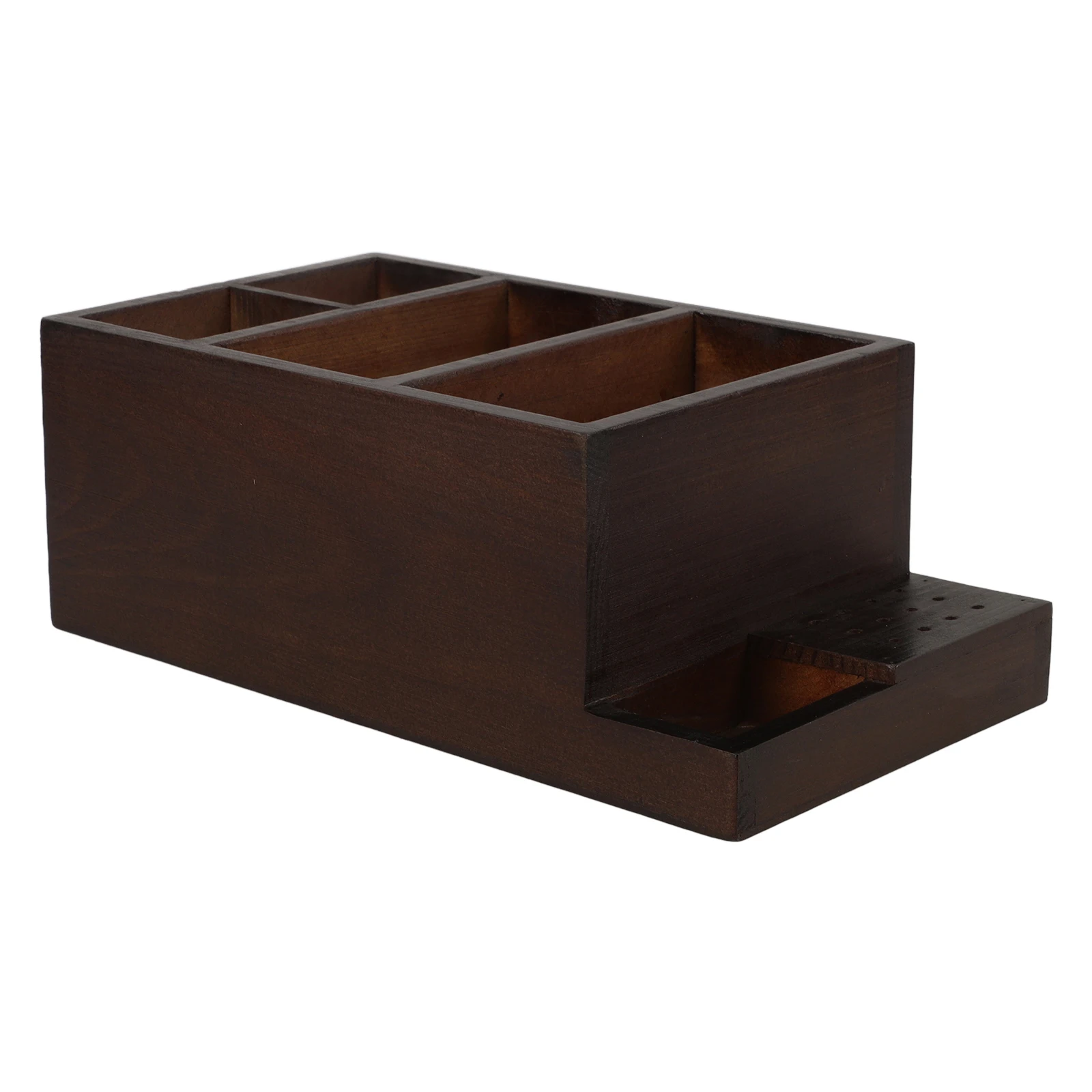 

Деревянный держатель для сверл для ногтей, ящик для хранения, органайзер для маникюрных инструментов, чехол для шлифовальных головок для ногтей, подставка для салона дома