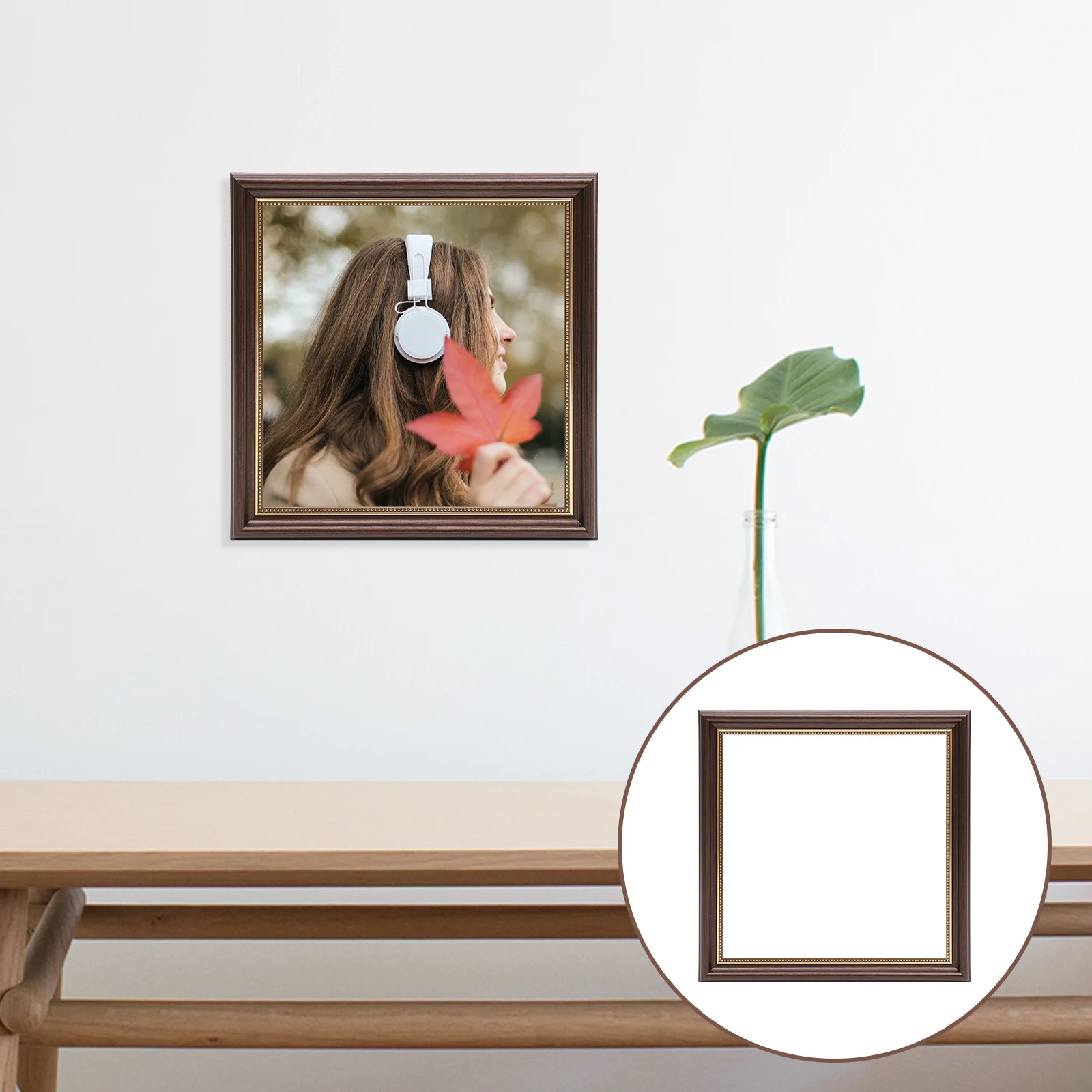 1pc Retro Canvas Floating For Canvas Painting Painting Display Floating For Home Decor Float Frame Vintage Picture Frame Artwork