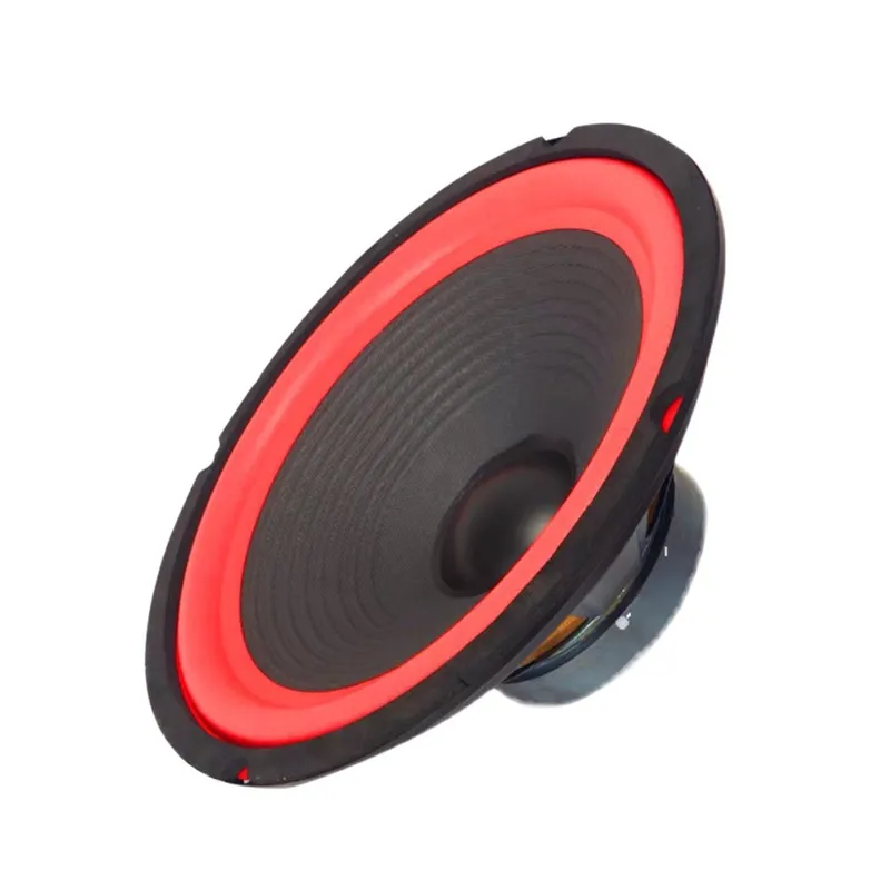 1pc I KEY BUY 10 Inch Steel Custom Frame Paper Cone Red Foam Edge HiFi Music Player Speaker Hi End 50W 4 Ohm  Diameter 255mm