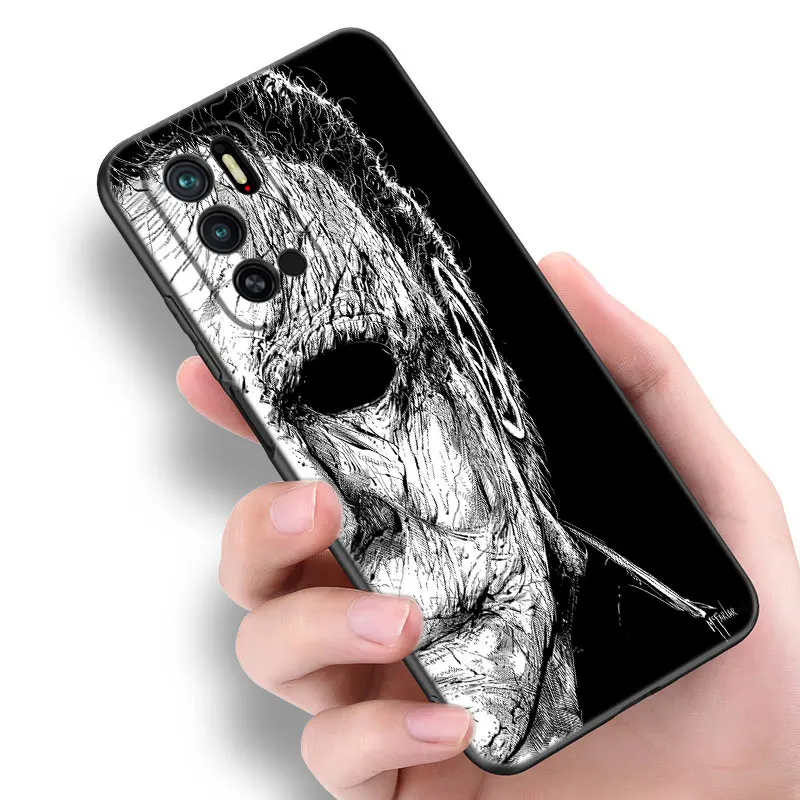 Horror Movie Halloween Black Silicone Phone Case For Xiaomi Redmi Note 9 10 11 11S 11T 12 13 Pro 5G Plus 9S 10S 12S