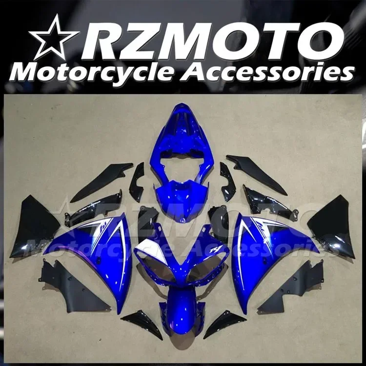 

4Gifts New ABS Motorcycle Whole Fairings Kits Fit For YAMAHA YZF- R1 2009 2010 2011 09 10 11 Bodywork Set Black Blue Glossy