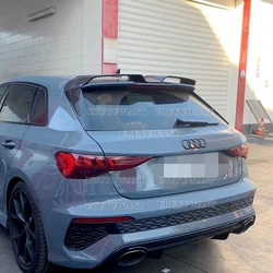 For Audi A3 8Y Sportback RS 3 2021-2023 2024 Exterior Accessories Gloss Black RS 3 Style Rear Roof Spoiler