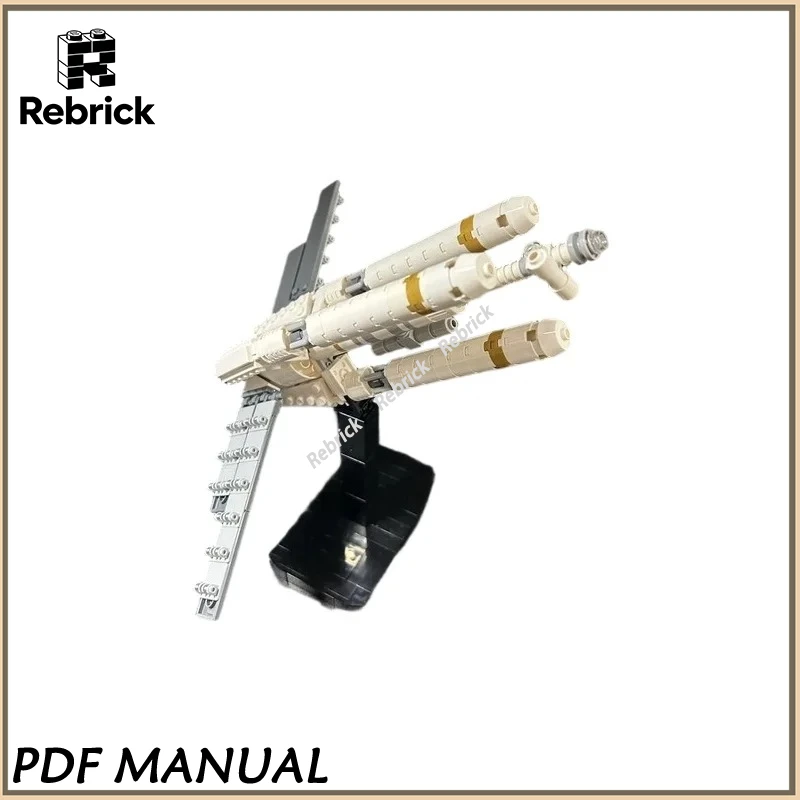 

Triple Engine Sci-Fi Space Shuttle MOC Building Blocks Delta Wing Fighter Bricks Kit Adult Toy Gift Display