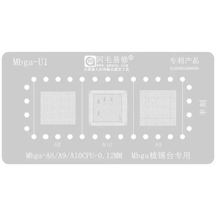 Imagem -02 - Cpu Reballing Stencil Station Plataforma de Plantação de Tin para Iphone 614 Series Amaoe Mbga-12 Amaoe Pro Max A8-a14 Solda