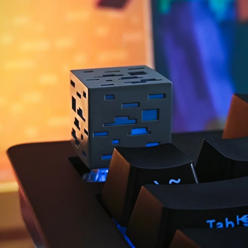 MC Game أغطية مفاتيح مخصصة للوحة المفاتيح الميكانيكية شفافة معدنية DIY أغطية مفاتيح ألعاب الكمبيوتر ملحقات لوحة المفاتيح مجموعة الهدايا