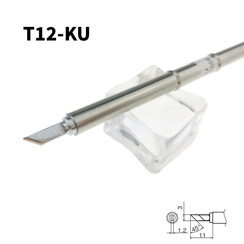 T12-KU Solder Iron Tip for STM32 OLEN FX-951 T12 FM-2028 Weldering Station Iron Handle Tip Replacement Tool