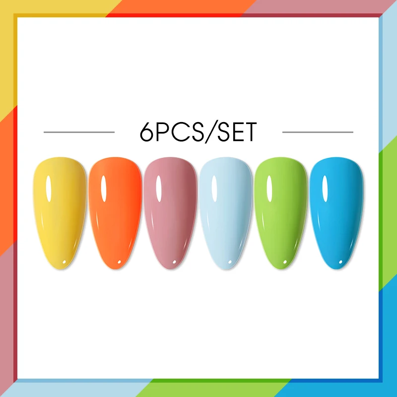 Arte Clavo 2/4/6/Pcs Vernissen Voor Gel Polish Nail Art Kit Fr Verzending 8/15Ml Set Top Base Matte Jas Primer Nagellak Uv Lamp