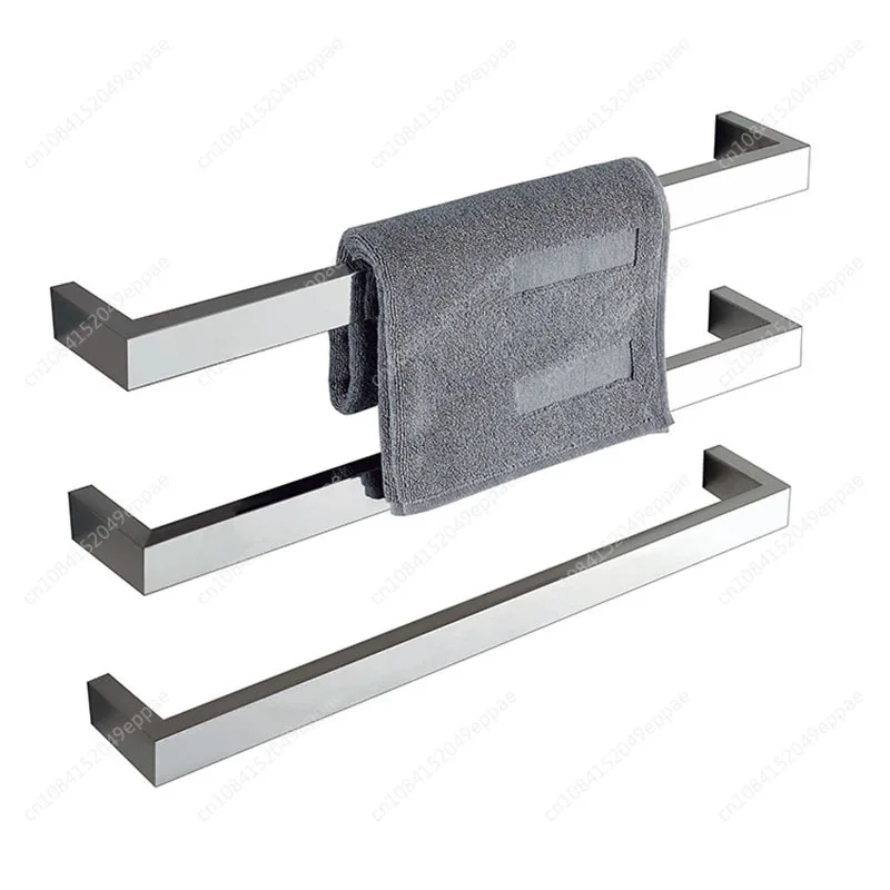 

1 pcs Electric Wall Mounted Towel Warmer Rail Heated Rack 304 stainless steel Fashion Square towel warmer NEW