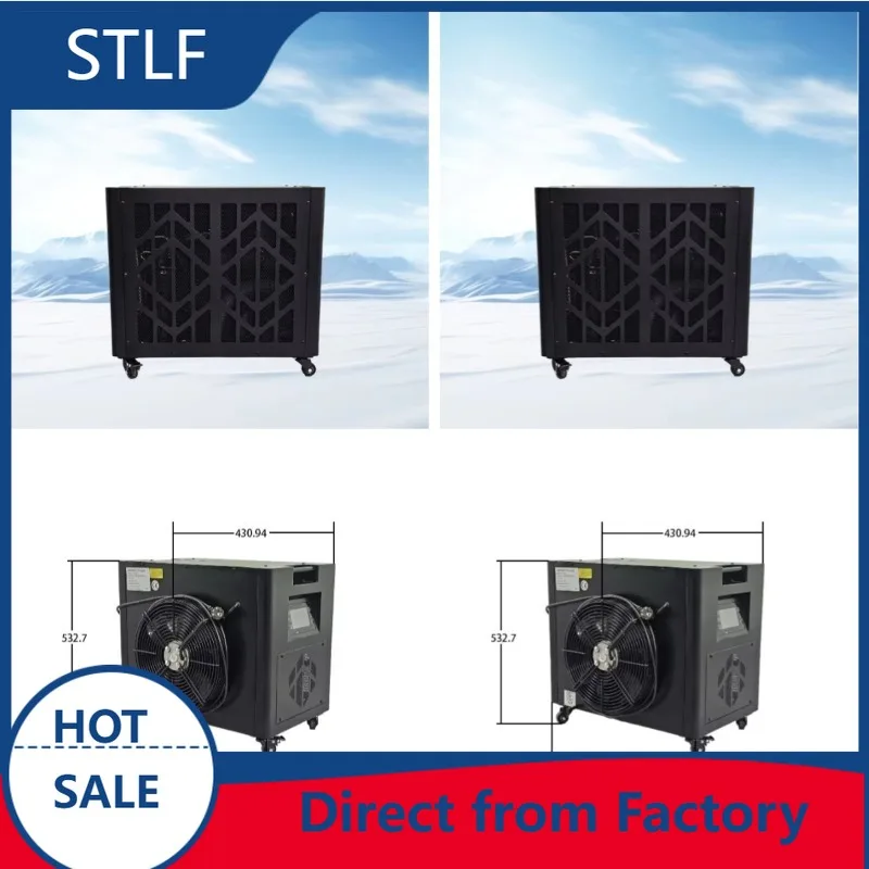 STLF Black Chiller Refrigerator Industrial Chiller Prices Display Chiller for Cold Water Bath