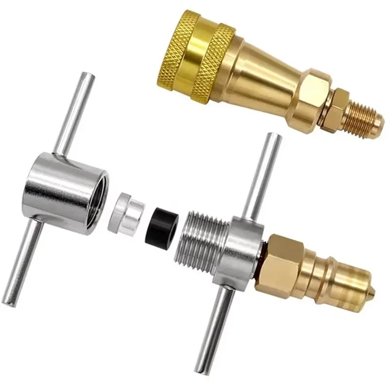 A21Q -Refrigerator Fluorine Filling Quick Connector Tool 1/4 