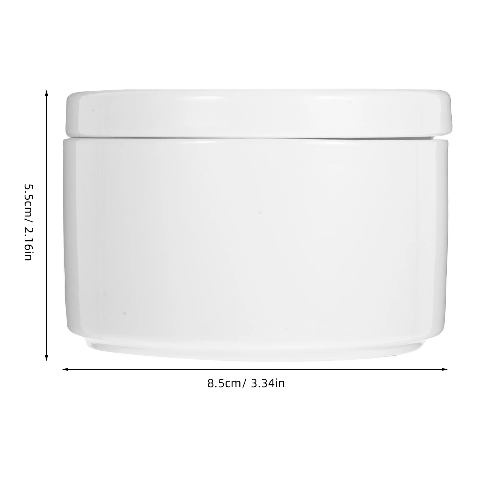 Jewelry Storage Box Ceramic Round Case For Rings Earrings Necklace Organizer Mini Ceramic Craft Decor White