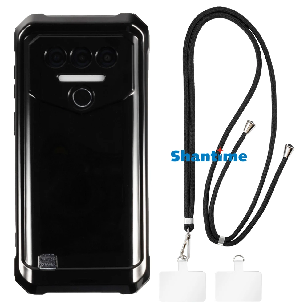 Suitable for Oukitel WP38 Case + Ajustable Neck/Crossbody Lanyards and Spacers, Silicone TPU Cover