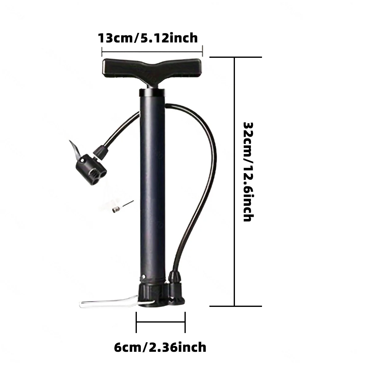 دراجة مضخة نفخ دراجة دواسة نافخة منفاخ لإطارات السيارة T-شكل مقبض مناسبة ل Mtb الطريق السريع دراجة كرة السلة نافخة #6