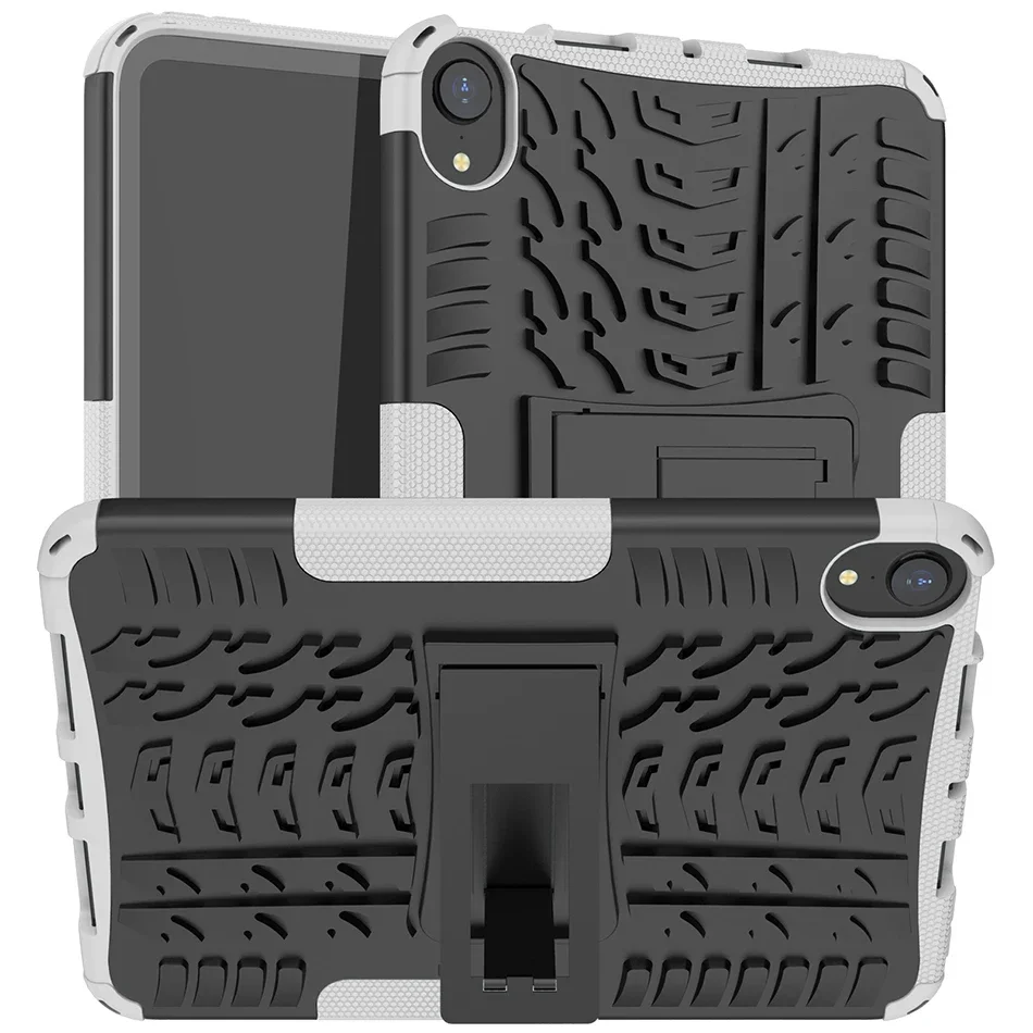 Heavy Duty Silicone Armor Case for iPad Mini 6 mini6 6th Generntaion 2021 8.3 inch Shockproof Cover with Multi Angles Kickstand