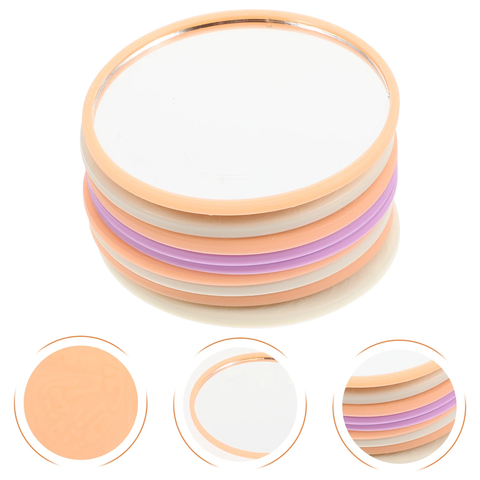 24-delige make-upspiegel voor dames, kleine handspiegel voor het controleren van lippenstift en make-up, superieure helderheid en duurzaamheid