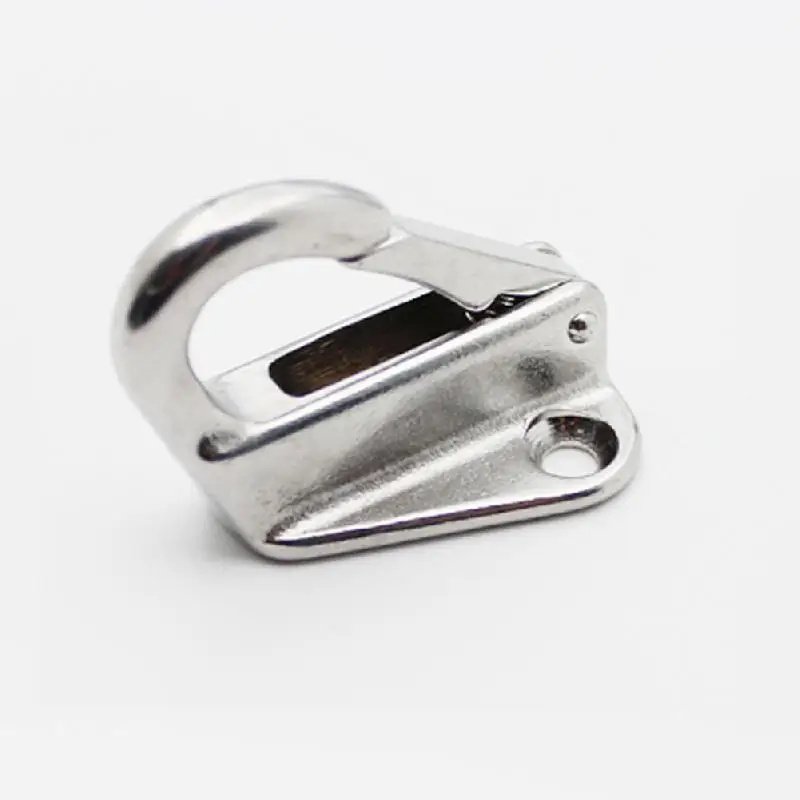 2 X Marine 316 Stainless Steel Spring Snap Fending Hook Boat Hardware Marine Boat Spring Locked Hooks Ready Stock