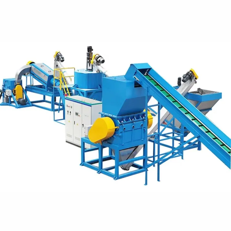 Advanced Technology Heavy Duty Rigid Plastic Waste Shredding Washing Line With High Output Industrial Centrifugal Dryer Line
