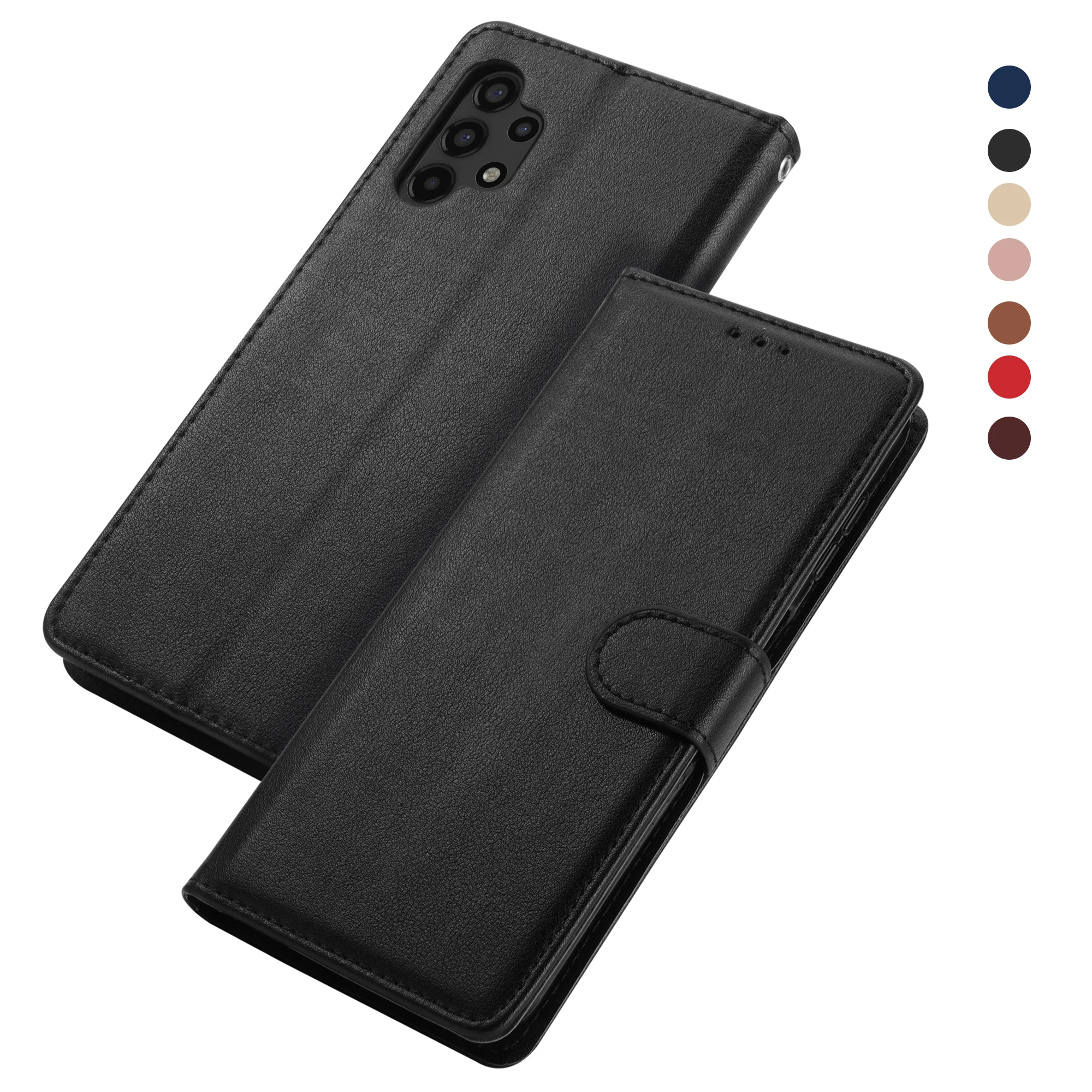 Leather Case For Samsung Galaxy S24 S23 S22 S21 S30 S20 FE S10 S10e S9 S8 Plus S7 Edge Funda Flip Wallet Cover Book Case