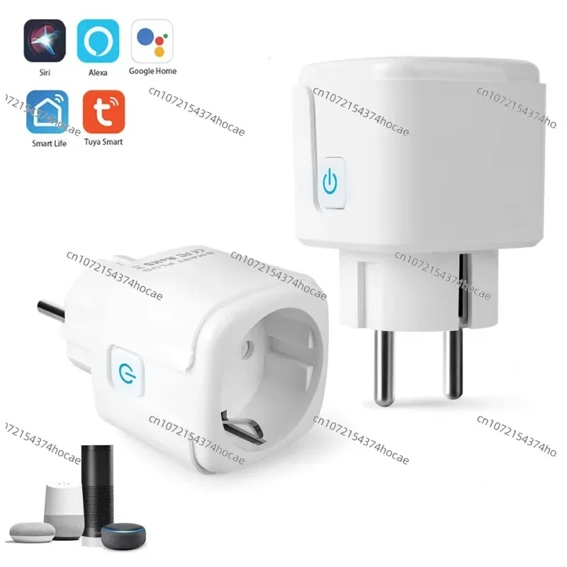 tuya-16a-ワイヤレスwifiスマート電源プラグ-エネルギーモニター-euミニワイヤレスwifiスマートプラグソケット-alexa音声制御付き