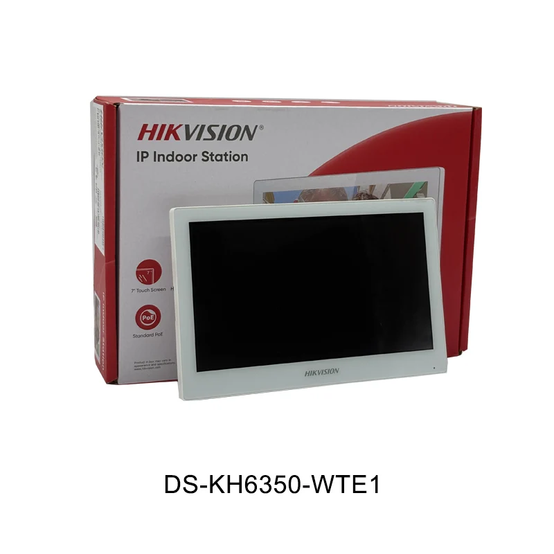 Hikvision Vídeo Porteiro Tela Sensível Ao Toque de 7 Polegadas Rede Wifi Estação Interna Receber Remotamente Chamadas DS-KH6320-WTE1 DS-KH6350-WTE1