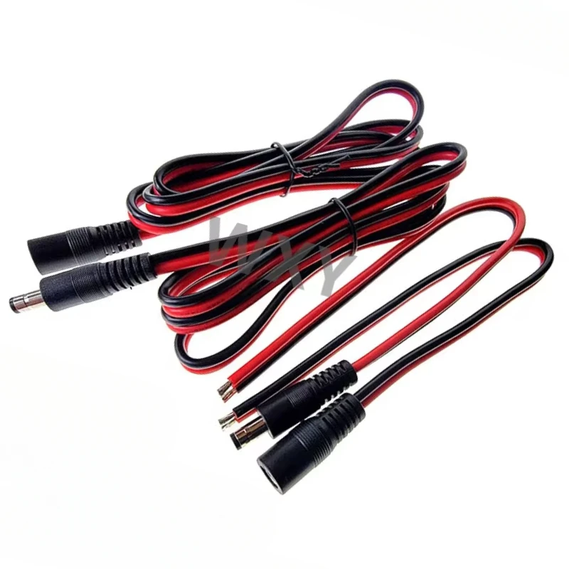 

180W 16A 2.1 x 5.5mm 5.5*2.5MM 14AWG DC Male Female Power Pigtail Cable Connector Wire DC Power Barrel Connectors 30CM