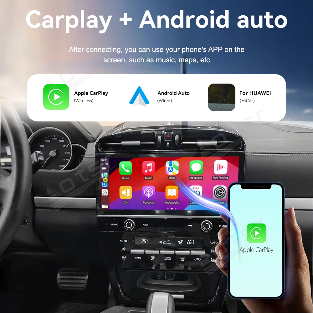 

12.3’’ Android 13 Carplay For Porsche Cayenne 2003-2009 GPS Navigation Car Radio HD Touch Screen Auto Stereo Car Accessories