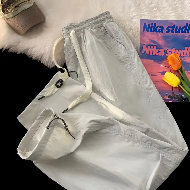 Trendy Sporty Casual Men's Loose Fit Long Pants Versatile Comfortable Breathable Quick Dry Durable Lightweight Summer Shorts