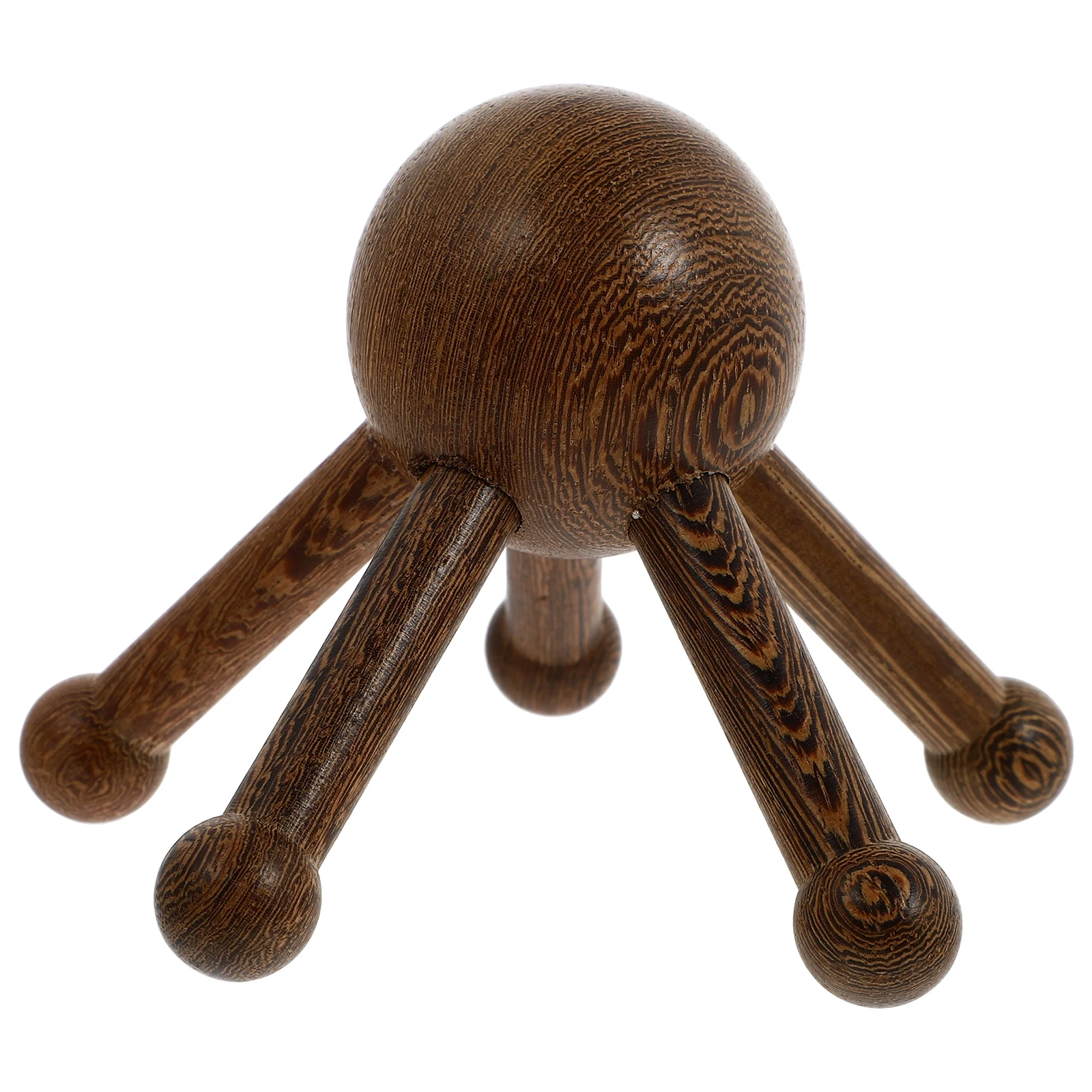 

Wooden Head Massager H held Body Relax Scalp Tool Claw Device Five Pcs Round Corners Polished Regulate Heat Muscles Stress Blood