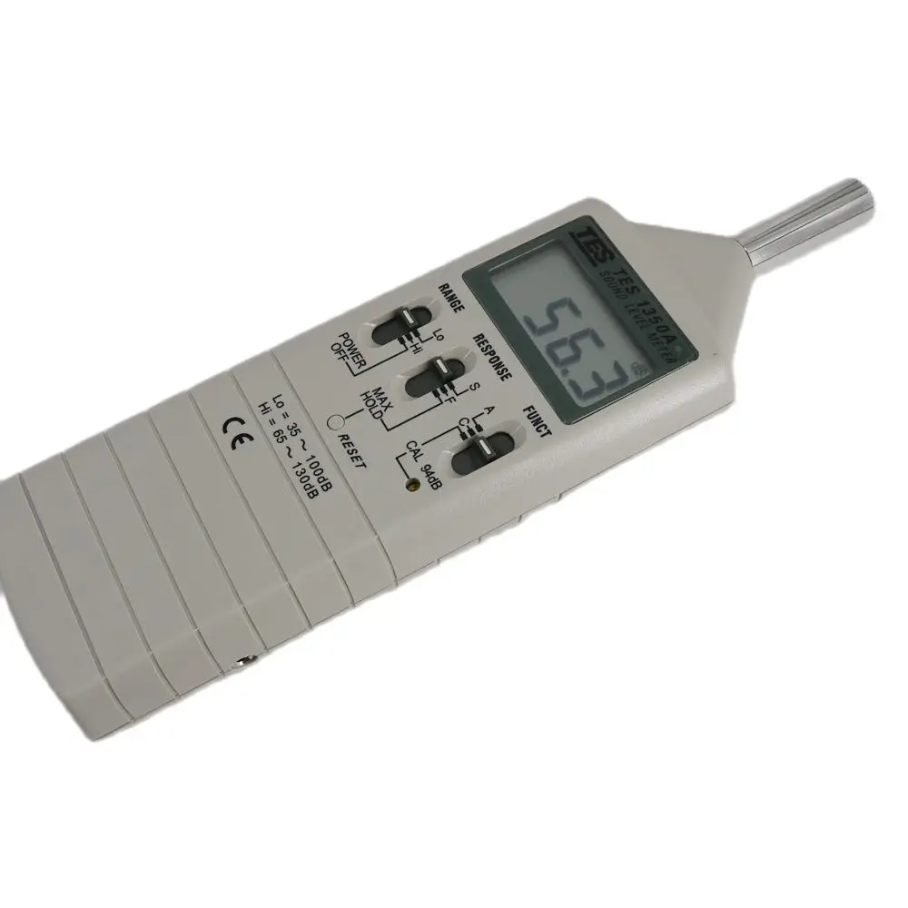 TES-1350A Sound Level Meter Noise Meters with Maximum Hold Function 0.1dB Resolution