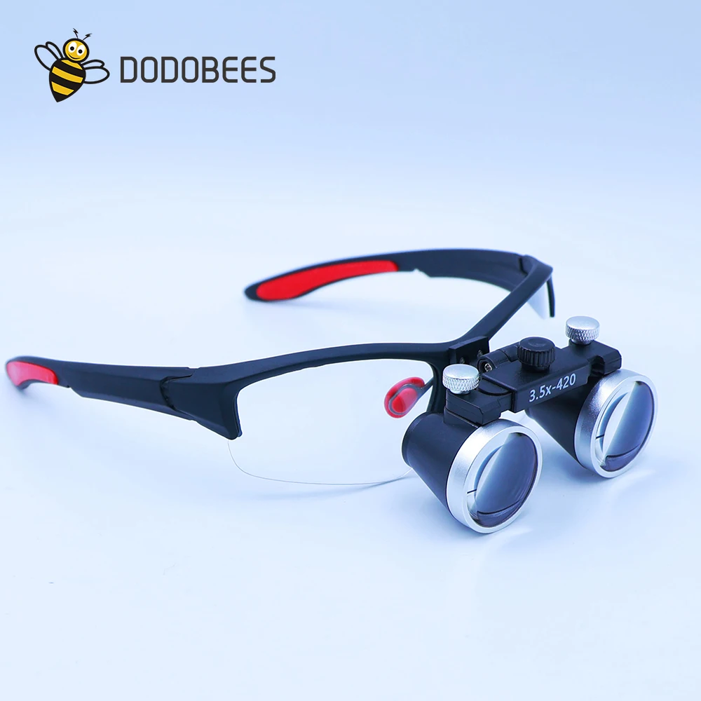 

Dentistry Binocular Magnifier 2.5X 3.5X Ultra-lightweight Optical Loupes 320-420mm Magnifying Glass for Dental Surgery Tools