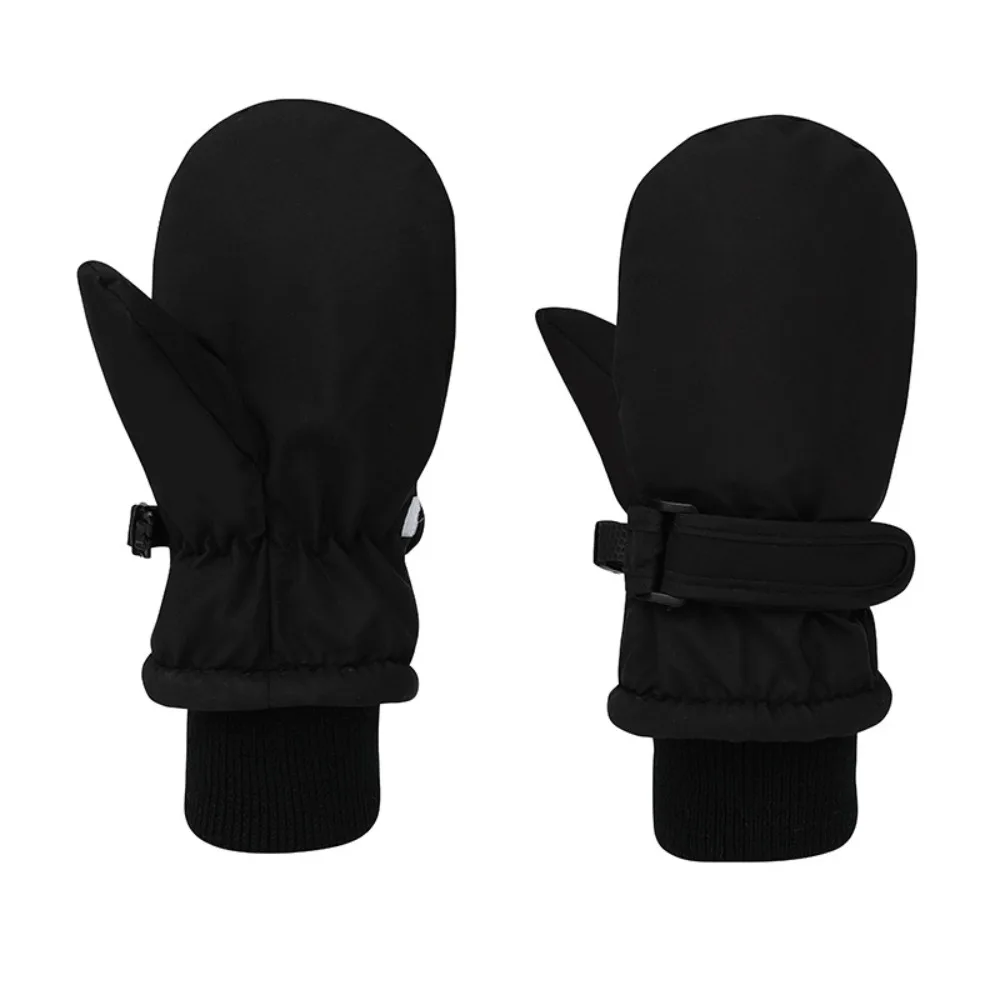 Printed Waterproof Children Ski Gloves Windproof Non-slip Winter Gloves Thickened Warm Lining Warm Mittens Snowy Adventures