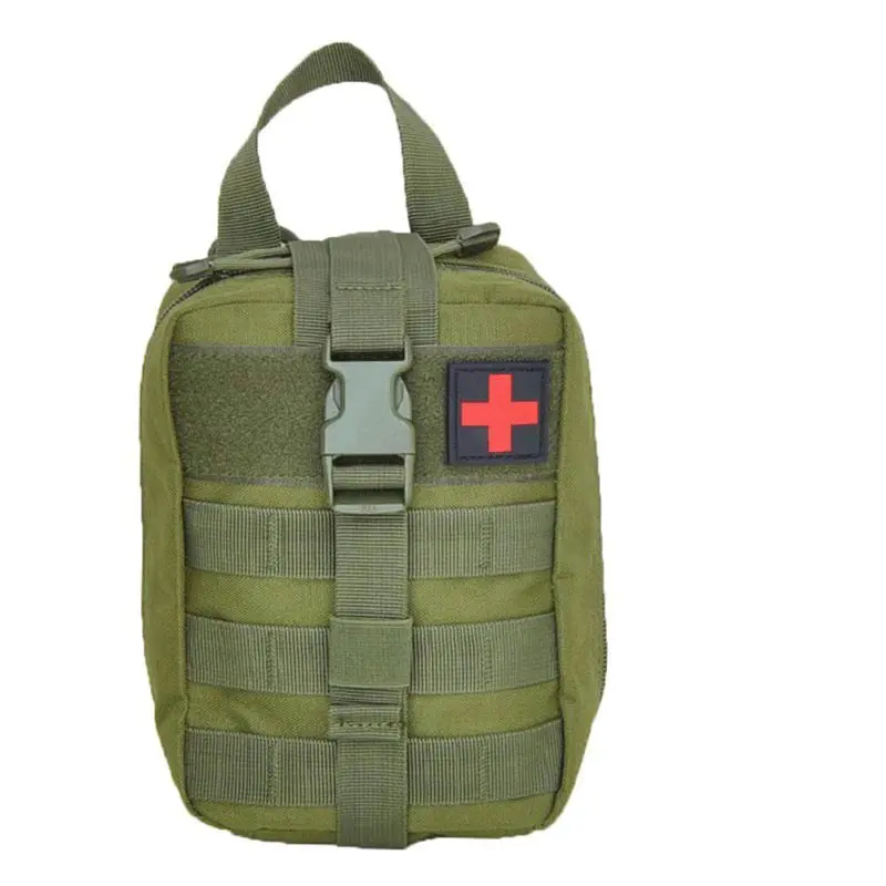 Kit de primeros auxilios táctico para exteriores, bolsa de almacenamiento de viaje de campo al aire libre, kit médico de supervivencia